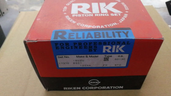6SD1TC Segment de piston RIK 17370 Isuzu 1121210770 pour le camion CXG23